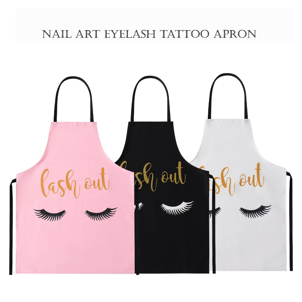 Funny Eyelash Extension - Zabawne fartuchy z nadrukiem rzęs, wodoodporne