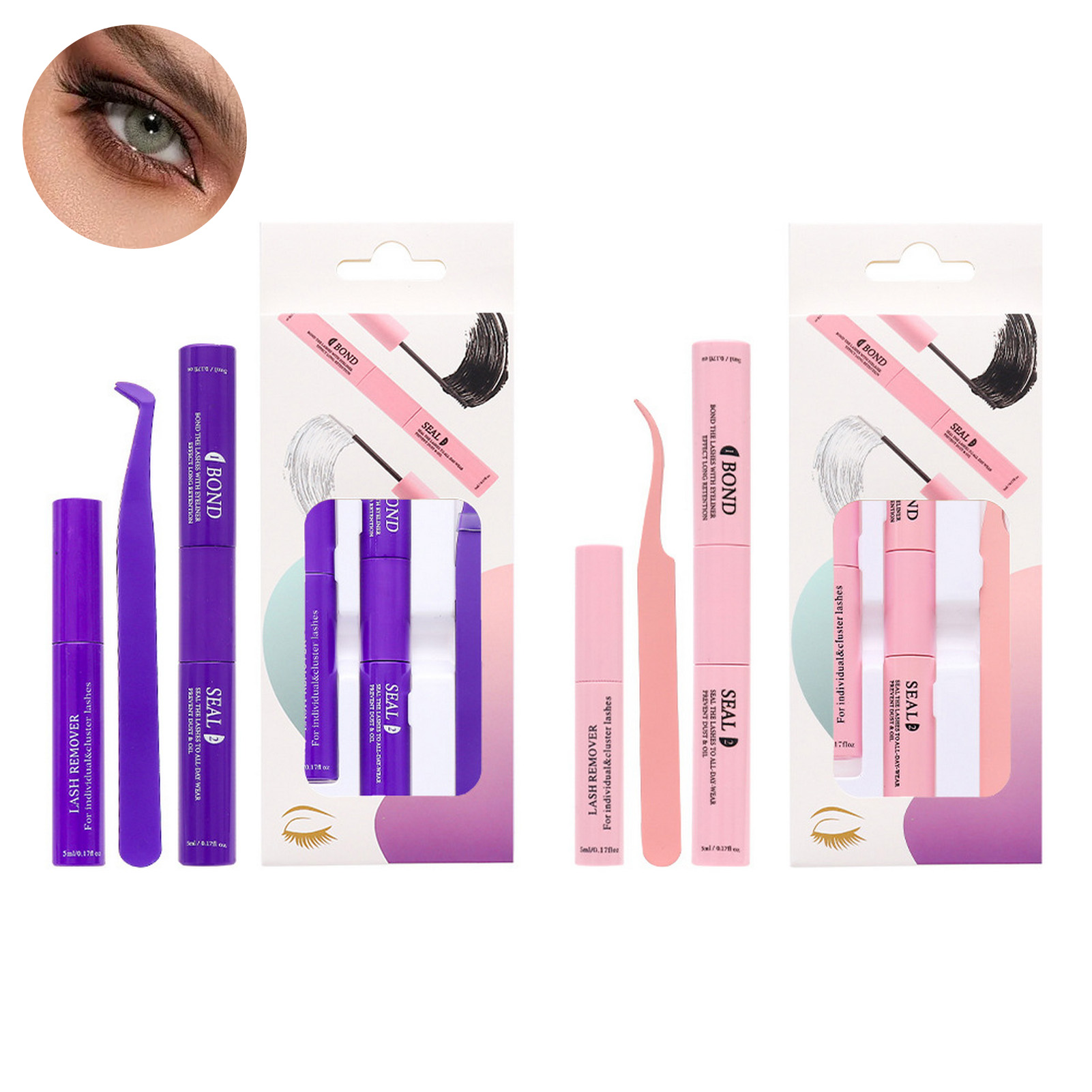 Eyelash Extension Glue Remover - Profesjonalny zestaw narzędzi do usuwania kleju