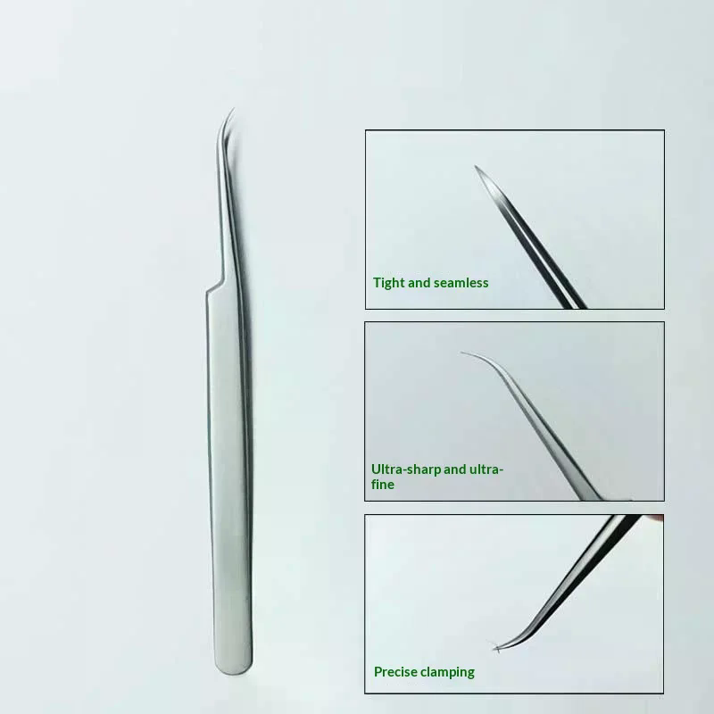 Lash Extension Tweezers - Pęsety do brwi ze stali nierdzewnej,