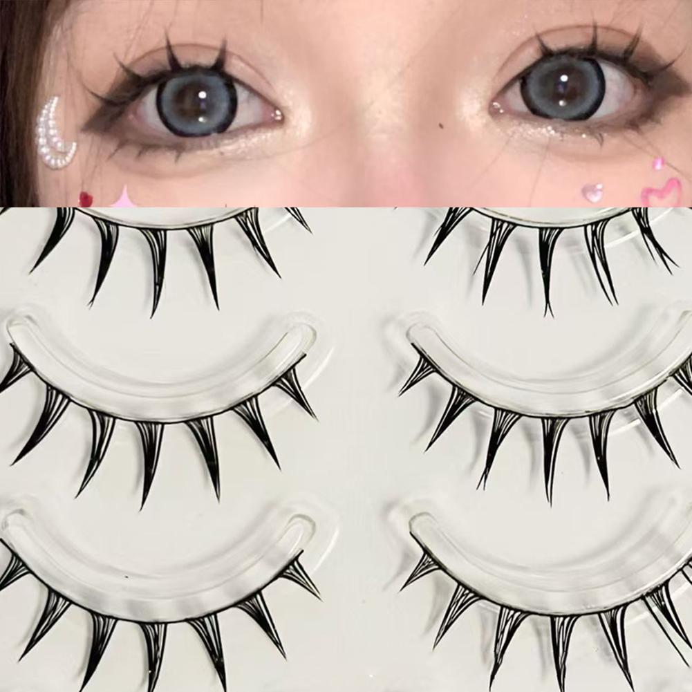 Eyelash Extension Wet Look - 5 Par/Pudełko Sztuczne Rzęsy Cosplay Mały