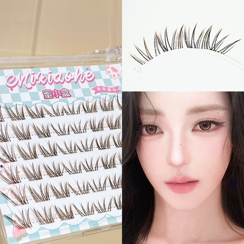 Lash Adhesive Glue - Mixiaohe Band Bezklejowe Ciemnobrązowe Sztuczne Rzęsy