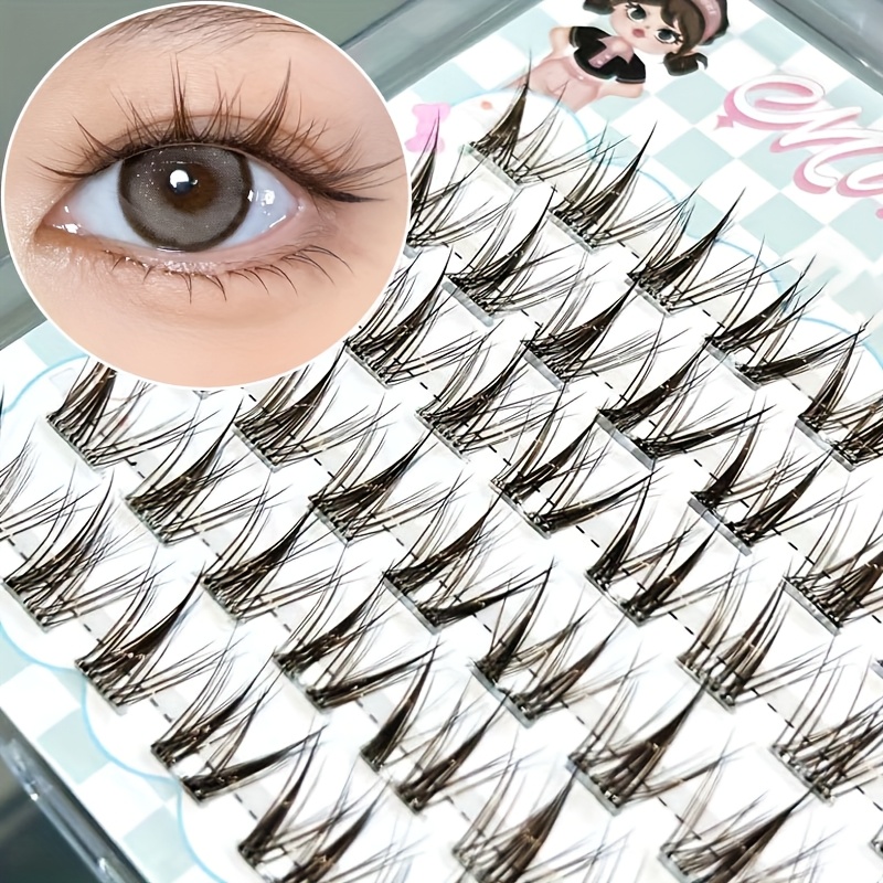 Lash Adhesive Glue - Sztuczne rzęsy Mixiaohe, jasnobrązowe, bez kleju,