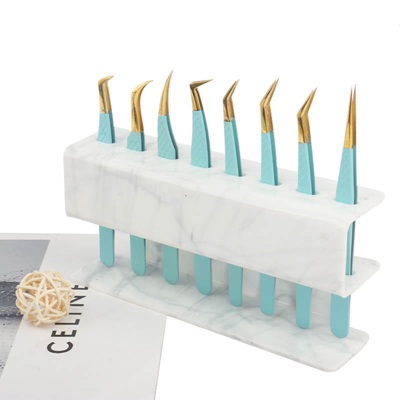 Lash Extension Tweezers - Stojak na pęsety z 8 otworami,