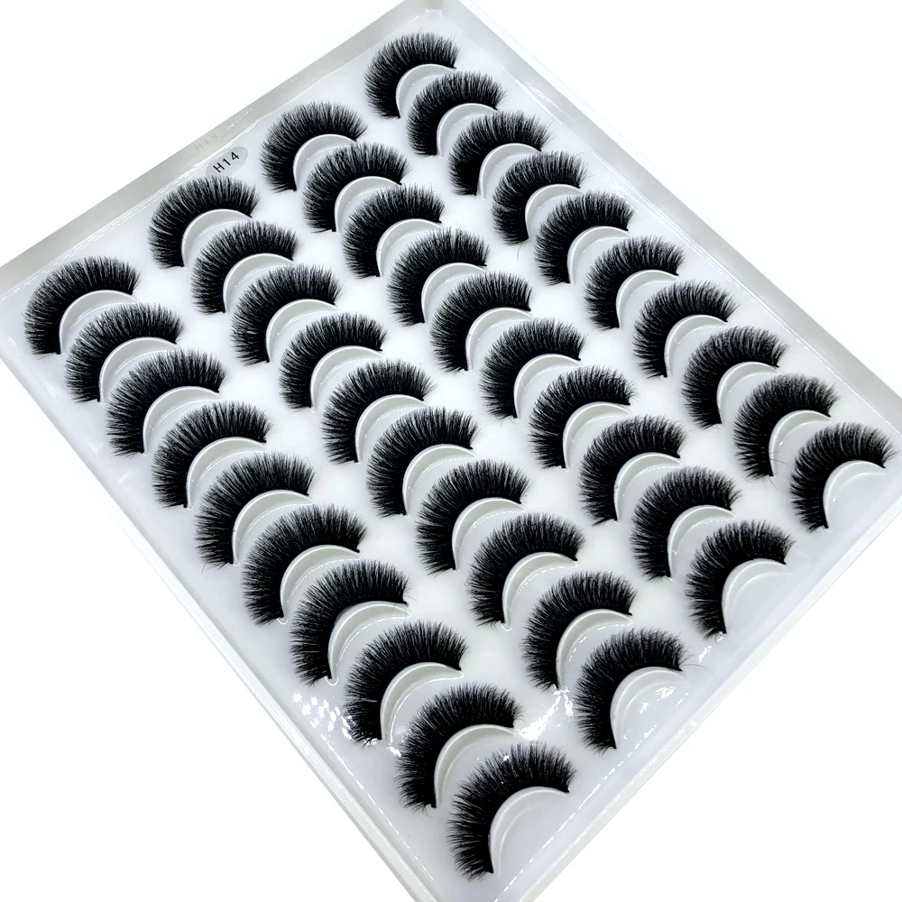 Eyelash Extension Full Set - AMSDCN Nowe 20 par naturalnych, długich,