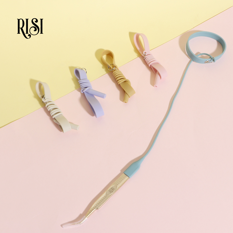 Lash Extension Tweezers - RISI silikonowe rzęsy pęseta do przedłużania