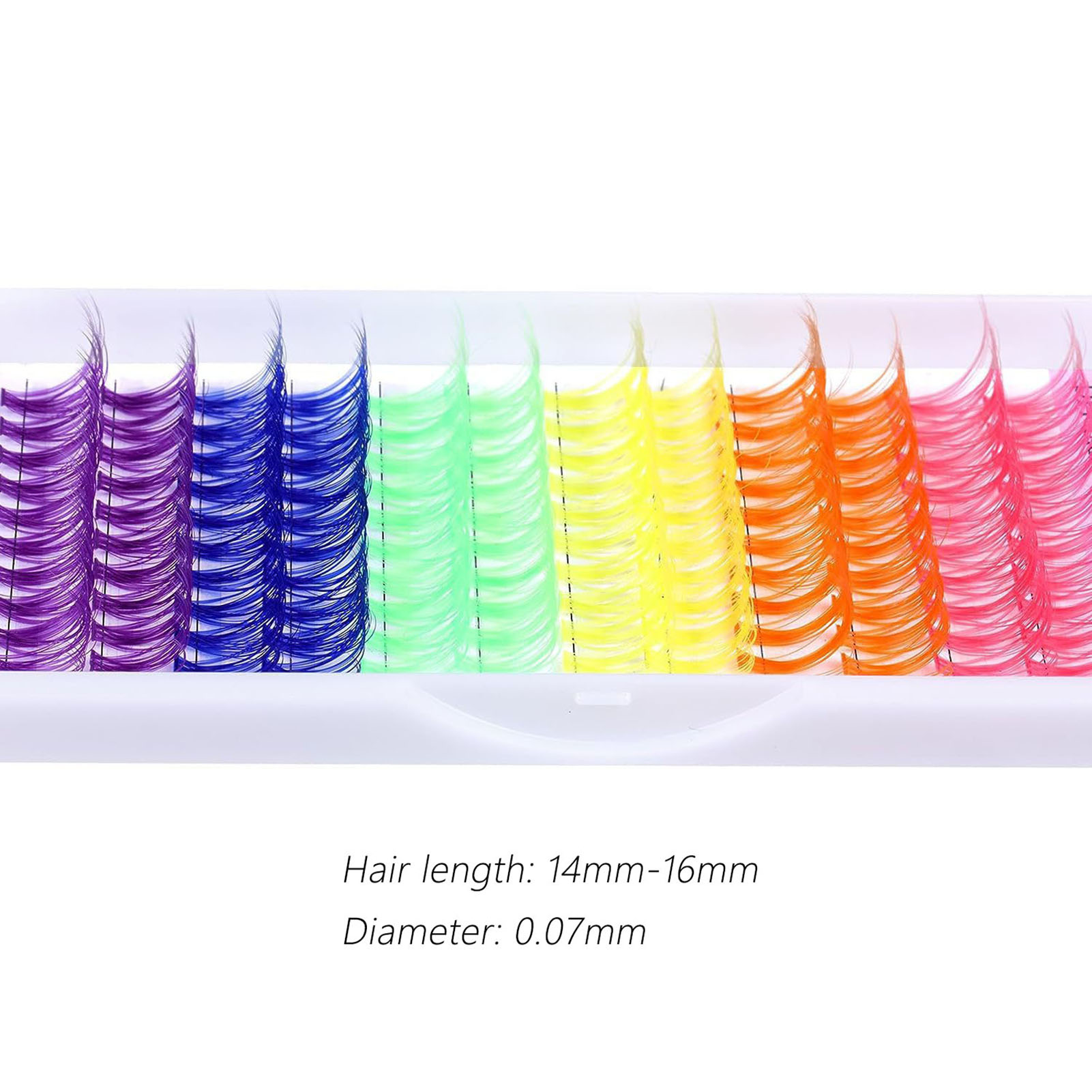 14/16mm D Curl kolorowe pojedy – Funny Eyelash Extension recenzja i cena
