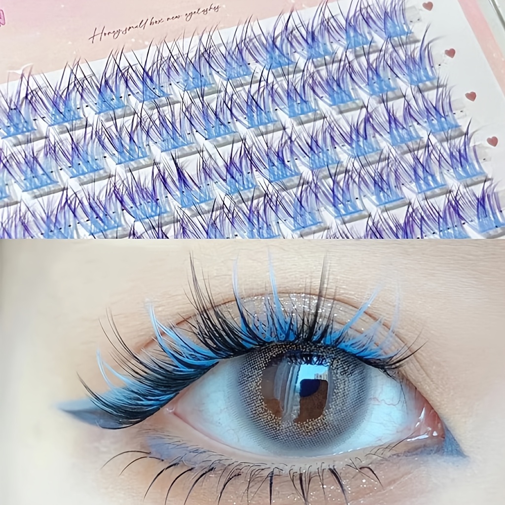 Mixiaohe Kolorowe Rzęsy 60 Kęp – Eyelash Extension Anime recenzja i cena
